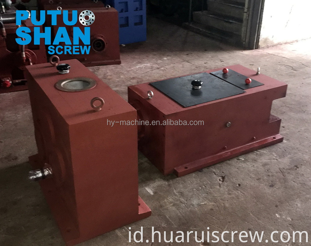 Gear box Seri SZ untuk sekrup kembar berbentuk kerucut Seri Gearbox Extruder Plastik / kotak roda gigi tinggi dan rendah